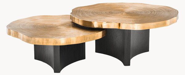 Set di 2 tavolini da salotto con piano in legno Thousand Oaks
