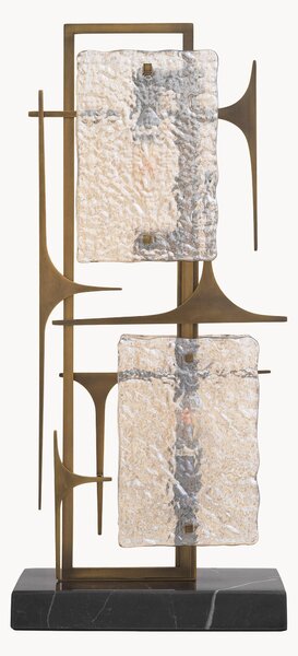 Lampada da tavolo con base in marmo Zeno