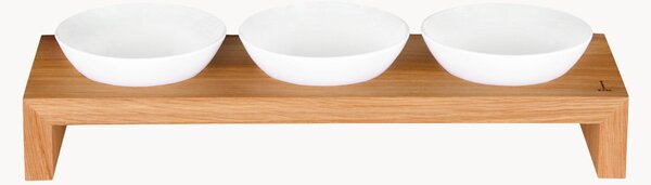 Set di ciotole da snack in porcellana fatte a mano con vassoio Sering, set da 4