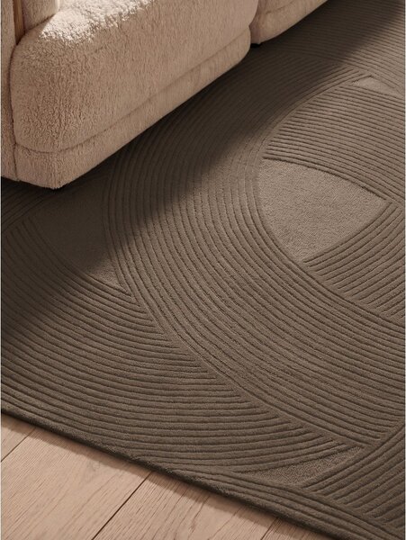 Tappeto marrone in lana 120x170 cm Kensington Victoria – Ted Baker