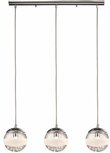 Lampada a sospensione Dream cromata 3xG9x33W in vetro, dimensioni: 70x60x11 cm, IP20 Reality