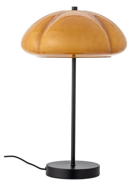 Lampada da tavolo giallo ocra con paralume in vetro (altezza totale 46,5 cm) Kinoko – Bloomingville