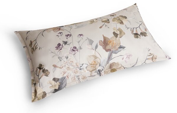 Copripiumino Con Federe MATRIMONIALE - 255X255 2 FEDERE50X80 Helleborus BEIGE Percalle Caleffi