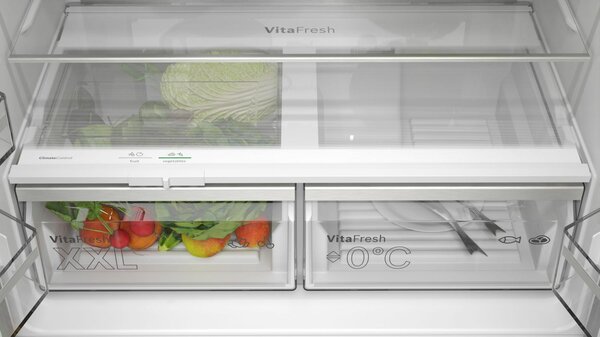 Bosch Frigorifero Americano Side by Side 605 Litri Classe E Total No Frost colore Black Stainless Steel serie 6 - KFN96AXEA