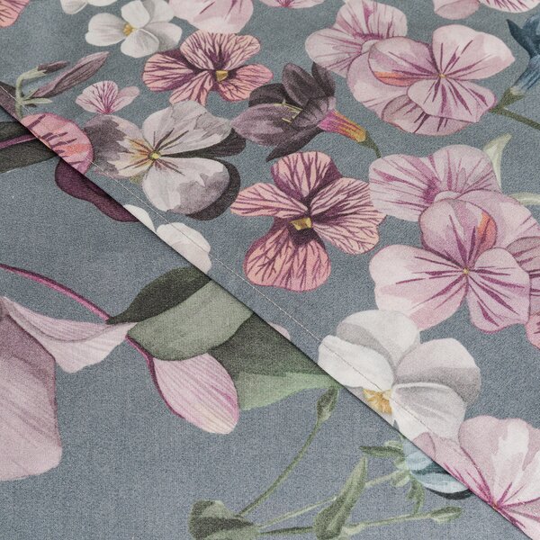 Copripiumino Con Federe MATRIMONIALE - 255X255 2 FEDERE50X80 Helleborus AVIO Percalle Caleffi