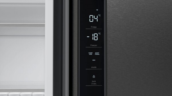 Bosch Frigorifero Americano Side by Side 605 Litri Classe E Total No Frost colore Black Stainless Steel serie 6 - KFN96AXEA