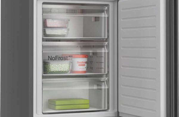 Bosch Frigorifero Combinato 363 Litri Classe A Total No Frost colore Acciaio Antracite serie 4 - KGN39OCAF
