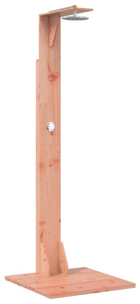 Doccia da giardino, 214,5 cm. Realizzata in legno di douglas massello e acciaio inossidabile, finitura naturale
