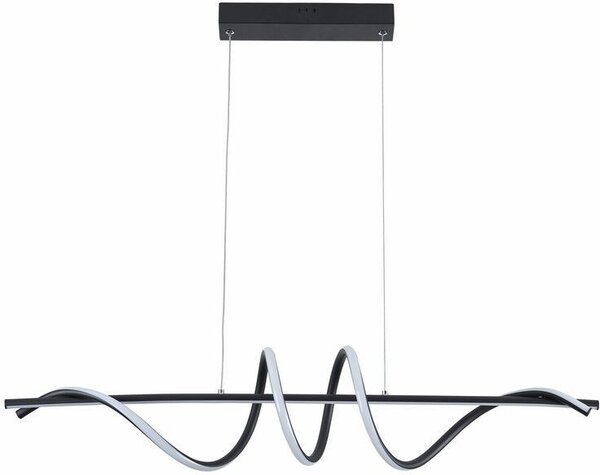 Lampada a sospensione LED Serpent nera 34W Tonalità di bianco 2720 lm metallo dim.: 120x90x25 cm IP20 Reality