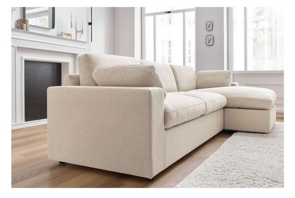 Divano angolare beige Belair – Bobochic Paris