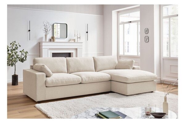 Divano angolare beige Belair – Bobochic Paris
