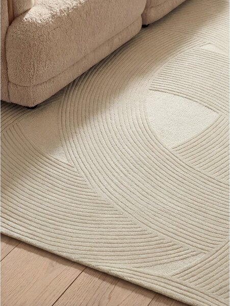 Tappeto color crema in lana 200x300 cm Kensington Victoria – Ted Baker