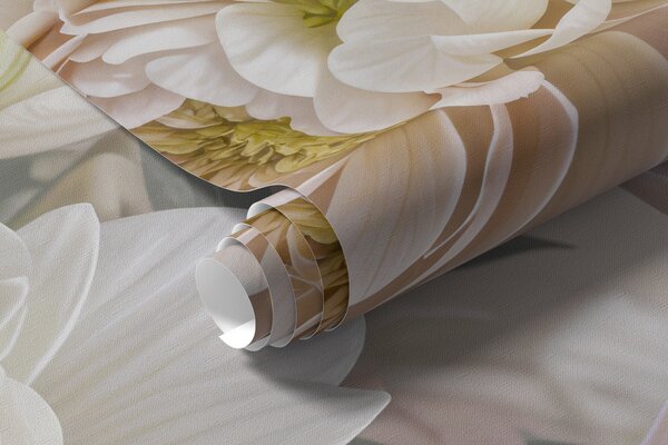 Carta da parati Un bouquet di peonie e altri fiori dai colori pastello su, Carta da parati Floreale, Carta da parati Fiori grandi, w08276 : Uwalls.it