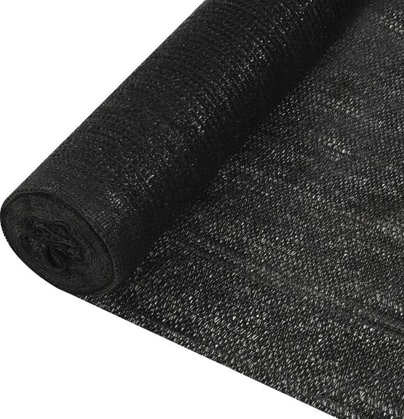 Schermo di recinzione nero 1,5x50 m HDPE 150 g/m²