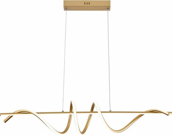 Lampada a sospensione LED Serpent dorata 34W Tonalità di bianco 2720 lm metallo dimensioni: 120x90x20 cm IP20 Reality