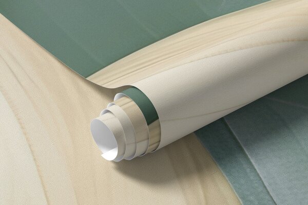 Carta da parati Grandi foglie tropicali nei colori verde e beige, Carta da parati 3D, Fotomurali Foglie 3D, w01587v1 : Uwalls.it