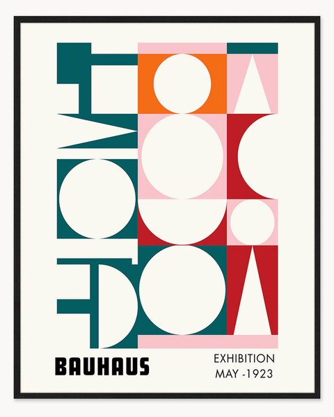 Stampa digitale incorniciata Bauhaus Exhibition May 1923