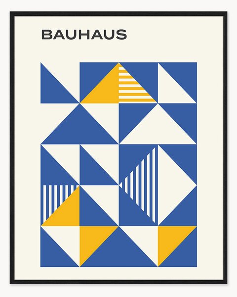 Stampa digitale incorniciata Bauhaus Blue Poster