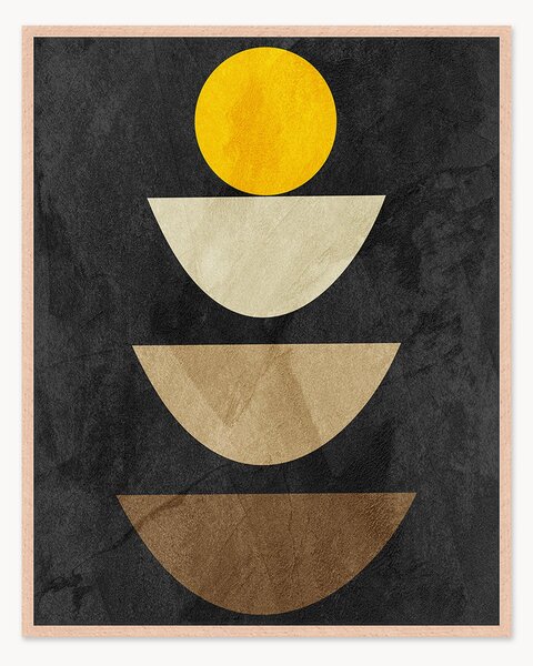 Stampa digitale incorniciata Organic Shapes