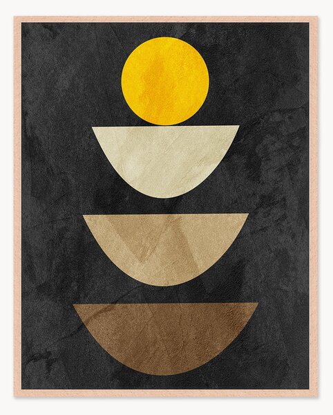 Stampa digitale incorniciata Organic Shapes