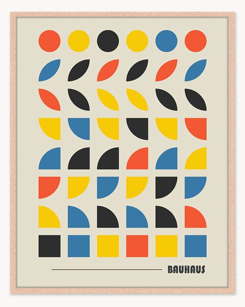 Stampa digitale incorniciata Bauhaus Pieces