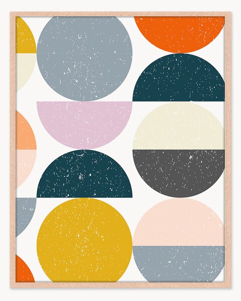 Stampa digitale incorniciata Geometric Shapes