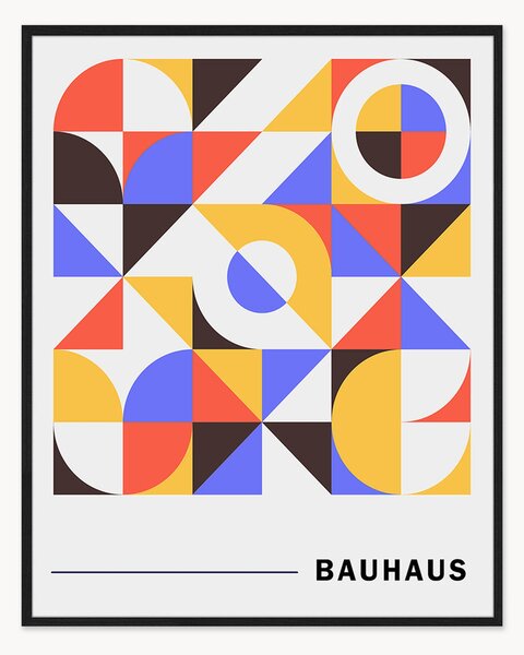 Stampa digitale incorniciata Retro Moderns Bauhaus Poster