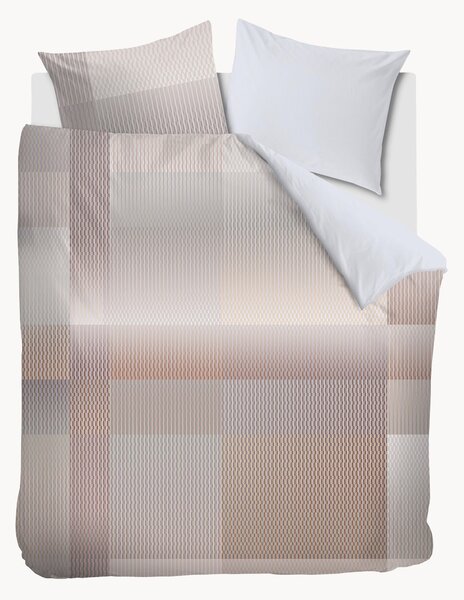 Set copripiumino in raso di cotone Digital Weave
