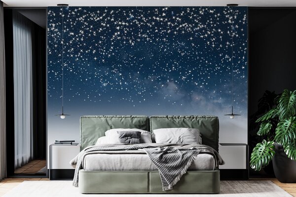 Carta da parati Cielo notturno stellato, sfumatura morbida, cosmico, costellazioni, Carta da parati Spazio, w01797v1 : Uwalls.it