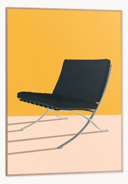 Stampa digitale incorniciata Barcelona Chair