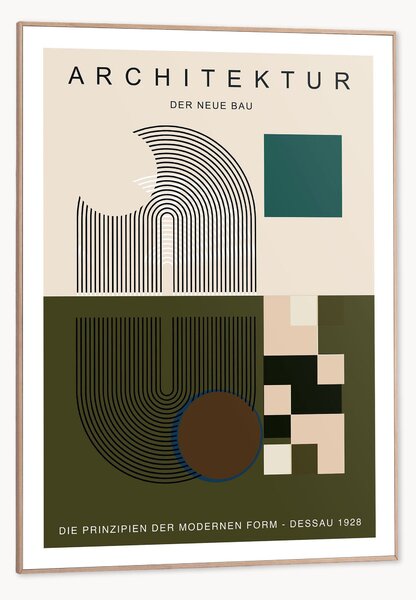 Stampa digitale incorniciata Geometric Harmony the Modern Form