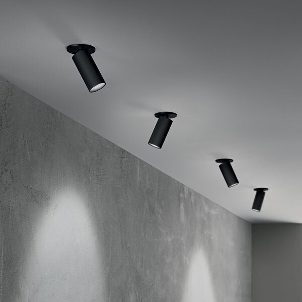 Faretto Ad Incasso Collezione BEYOND LED 7W Luce Calda Nero Ideal Lux