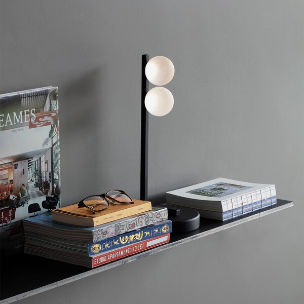 Lampada Da Tavolo Binomio G9 Dimmerabile Finitura Nero 4W Ideal Lux