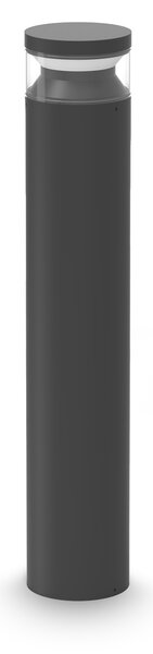 Lampada Esterno Boeing LED 14W Luce Calda 3000K Nero Metallo/Vetro Ideal Lux