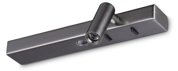 Applique Bonne Nuit 2 Luci LED 6.5W Luce Calda Nickel Dimmerabile Ideal Lux
