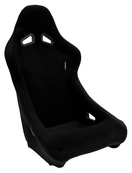 Sedia sportiva Zandvoort con schienale fisso, nera