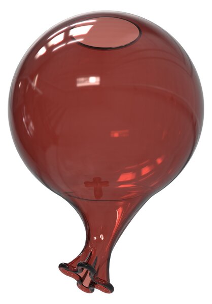 Lampada Da Tavolo CLOWN Rosso Vetro Diametro 15 Cm Ideal Lux