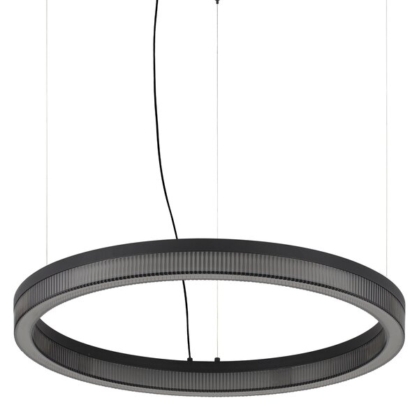 Lampadario a Sospensione Crown Luce Calda 31W Nero Regolabile Ideal Lux