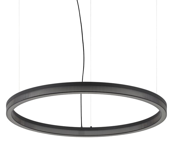 Lampada A Sospensione CROWN LED 43W Luce Calda Nero Altezza Regolabile Ideal Lux
