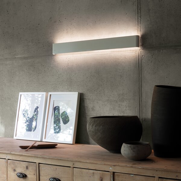 Applique Delta Luce Calda 30W 3000K Cemento Ideal Lux