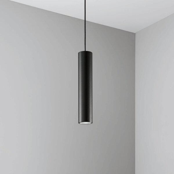 Lampadario Deva LED 6W Luce Calda 3000K Nero Ideal Lux