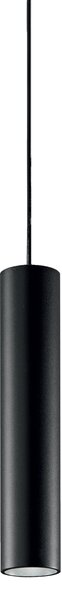Sospensione Deva Luce LED 6W Naturale Nero Ideal Lux