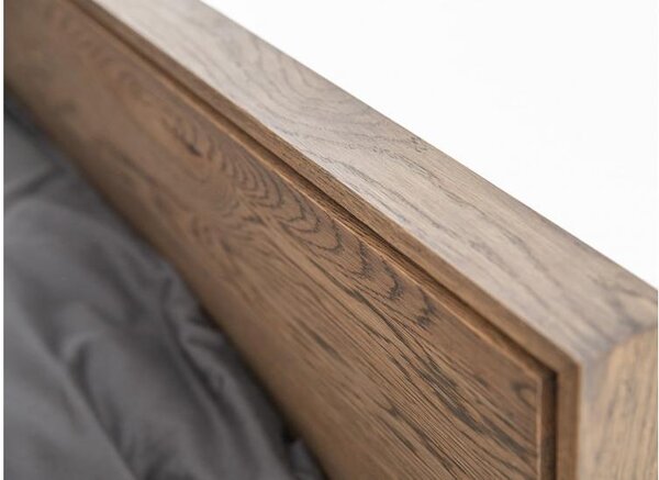 Letto in legno naturale massello affumicato 140x200- Arrediorg.it ®