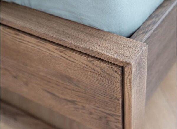 Letto in legno naturale massello affumicato 140x200- Arrediorg.it ®