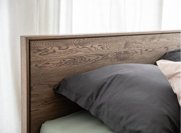 Letto in legno naturale massello affumicato 140x200- Arrediorg.it ®