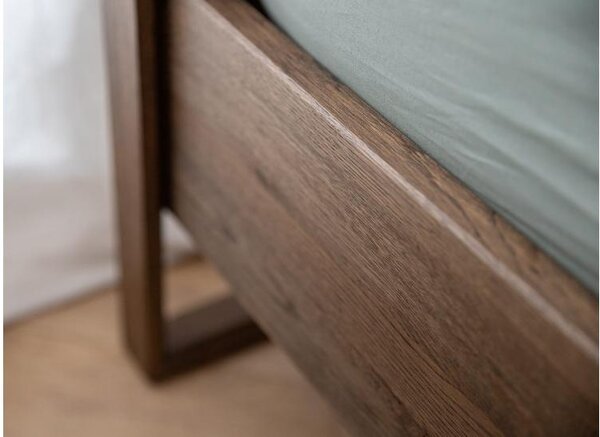 Letto in legno naturale massello affumicato 140x200- Arrediorg.it ®