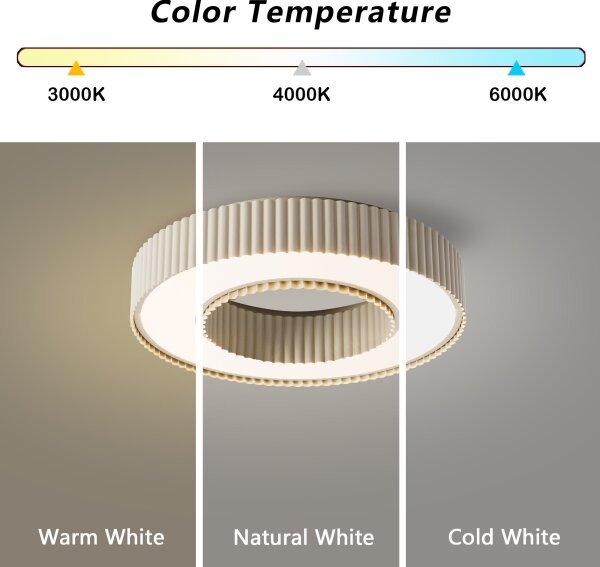 Brilagi - LED dimmerabile plafoniera LUMIX LED/48W/230V 3000-6000K beige diam. 50 cm + telecomando
