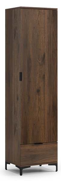 Armadio LANA SZ-50 Noce Elegante - GUARDAROBA 1 ANTA CON CASSETTO