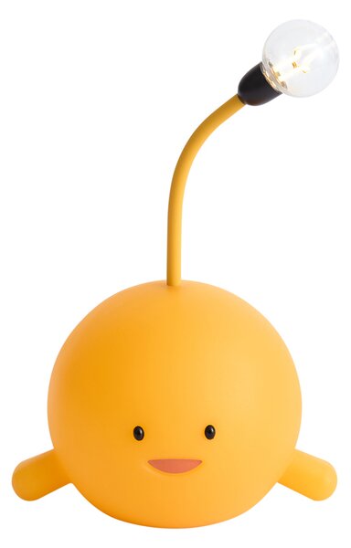 Lampada da tavolo moderna gialla con LED ricaricabile - Bulby