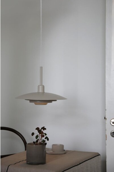 Lampadario beige con paralume in metallo ø 35 cm Piny – Markslöjd